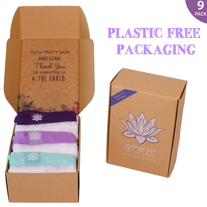 Lotus Produce Bags - Set of 9 - SOLD OUT - The reusable shopping bags solution